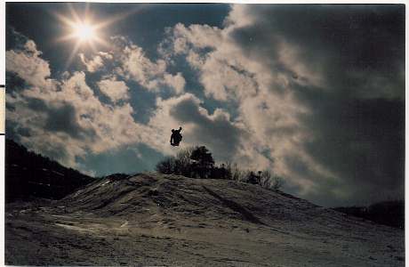 Me, snowboarding in Virginia